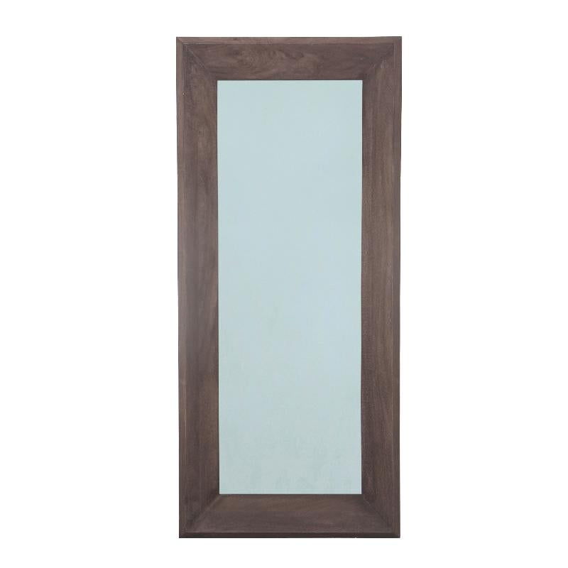 Wandspiegel aus Mangoholz mit rechteckiger Form, Braun-Finish, L – Nicka | PTMD