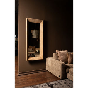 Wandspiegel aus Mangoholz mit rechteckiger Form, Natur-Finish, L – Nicka | PTMD