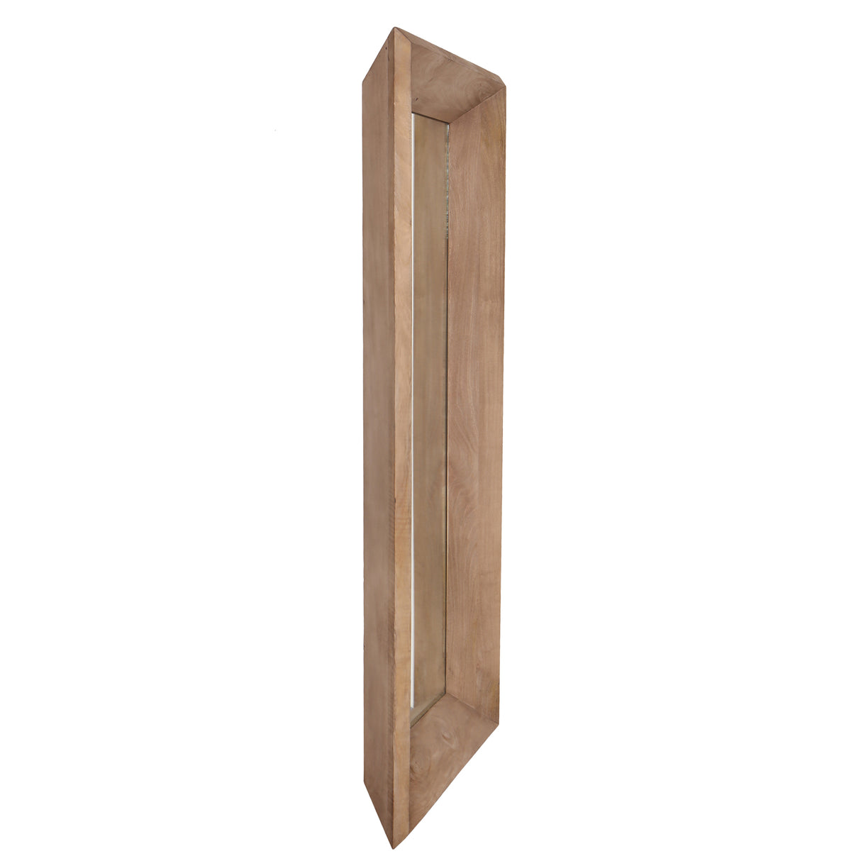 Wandspiegel aus Mangoholz mit rechteckiger Form, Natur-Finish, L – Nicka | PTMD