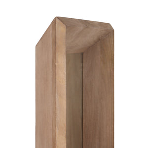 Wandspiegel aus Mangoholz mit rechteckiger Form, Natur-Finish, L – Nicka | PTMD