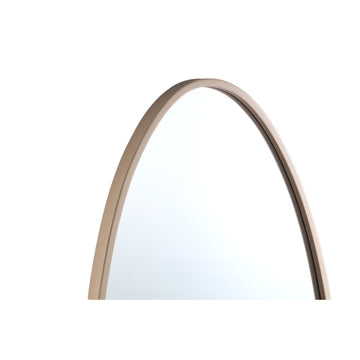 Spiegel – Schlichtes Design, Ovale Form, Stahl Material, Sand, L – Serine | PTMD