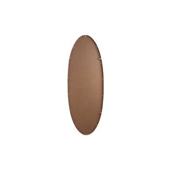 Spiegel – Schlichtes Design, Ovale Form, Stahl Material, Sand, S – Serine | PTMD