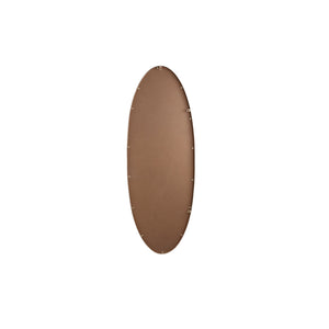 Spiegel – Schlichtes Design, Ovale Form, Stahl Material, Sand, L – Serine | PTMD
