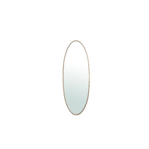 Spiegel – Schlichtes Design, Ovale Form, Stahl Material, Sand, L – Serine | PTMD
