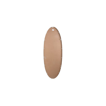 Spiegel – Schlichtes Design, Ovale Form, Stahl Material, Weiß, S – Serine | PTMD