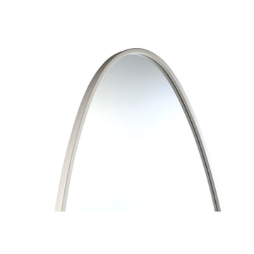 Spiegel – Schlichtes Design, Ovale Form, Stahl Material, Weiß, L – Serine | PTMD