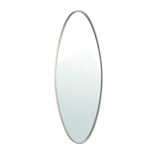 Spiegel – Schlichtes Design, Ovale Form, Stahl Material, Weiß, L – Serine | PTMD