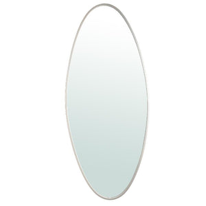 Spiegel – Schlichtes Design, Ovale Form, Stahl Material, Weiß, L – Serine | PTMD