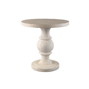Side table round, classic design, cream finish - Muza | PTMD