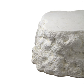 Couchtisch mit Steinoptik, Mineral-Verbundwerkstoff, weißem Finish – Haride | PTMD