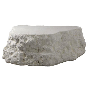 Couchtisch mit Steinoptik, Mineral-Verbundwerkstoff, weißem Finish – Haride | PTMD