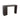 Beistelltisch – MDF, rechteckig, asymmetrisches Design, schwarz – Arivo | PTMD