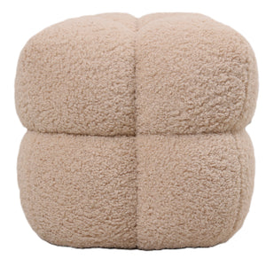 Sitzbank – beige Oberfläche, Stoff Bezug, weiche Polsterung – Teddy | PTMD