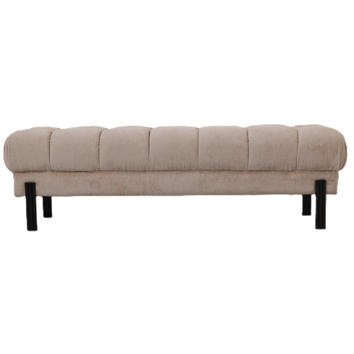 Sitzbank – beige Oberfläche, Stoff Bezug, gepolsterte Sitzfläche – Melbourne | PTMD