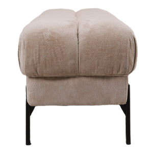 Sitzbank – beige Oberfläche, Stoff Bezug, gepolsterte Sitzfläche – Melbourne | PTMD