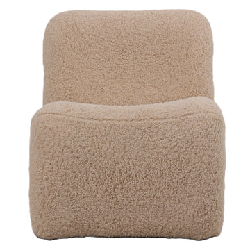 Sessel – Teddy Stoffbezug, Beige Oberfläche, Gepolsterte Sitzfläche – Oslo | PTMD