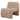 Sessel – Teddy Stoffbezug, Beige Oberfläche, Gepolsterte Sitzfläche – Oslo | PTMD