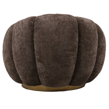 Sessel – Euphoria Stoffbezug, Antelope Oberfläche, Gold Metallgestell – Daisy | PTMD