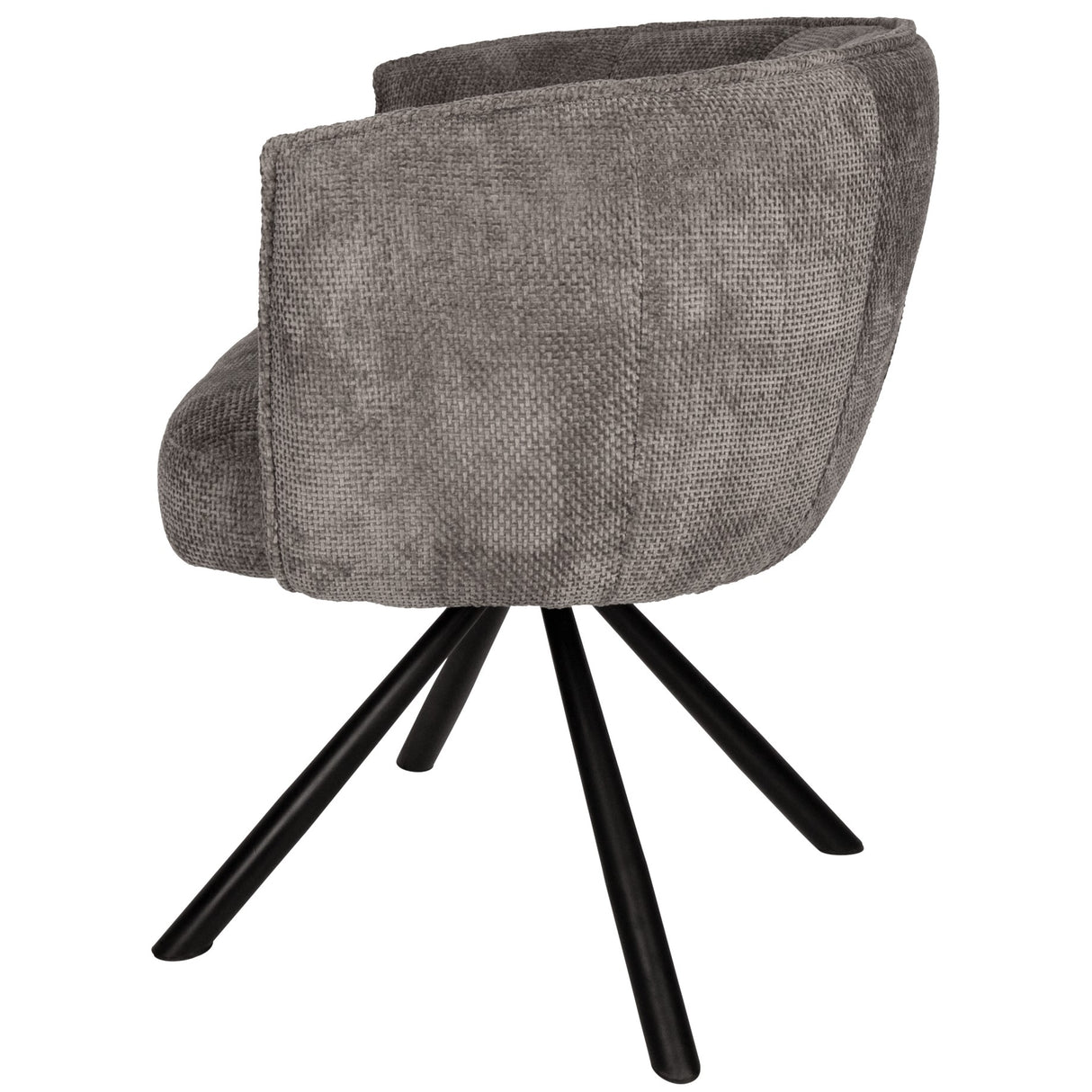 Esszimmerstuhl – Stein Farbton, Drehfunktion Design, Stoff Material – Como | PTMD