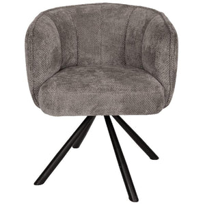 Esszimmerstuhl – Stein Farbton, Drehfunktion Design, Stoff Material – Como | PTMD