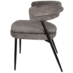 Esszimmerstuhl – Stein Farbton, Stoff Material, Modernes Design – Helsinki | PTMD