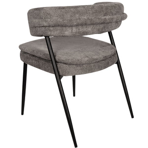 Esszimmerstuhl – Stein Farbton, Stoff Material, Modernes Design – Helsinki | PTMD