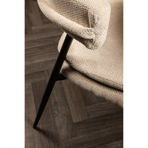 Esszimmerstuhl – Creme Farbton, Stoff Material, Modernes Design – Helsinki | PTMD