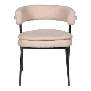 Esszimmerstuhl – Creme Farbton, Stoff Material, Modernes Design – Helsinki | PTMD