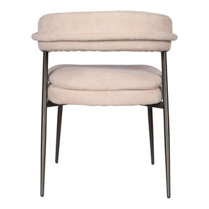 Esszimmerstuhl – Creme Farbton, Stoff Material, Modernes Design – Helsinki | PTMD
