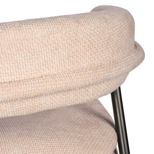 Esszimmerstuhl – Creme Farbton, Stoff Material, Modernes Design – Helsinki | PTMD