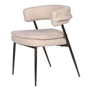 Esszimmerstuhl – Creme Farbton, Stoff Material, Modernes Design – Helsinki | PTMD