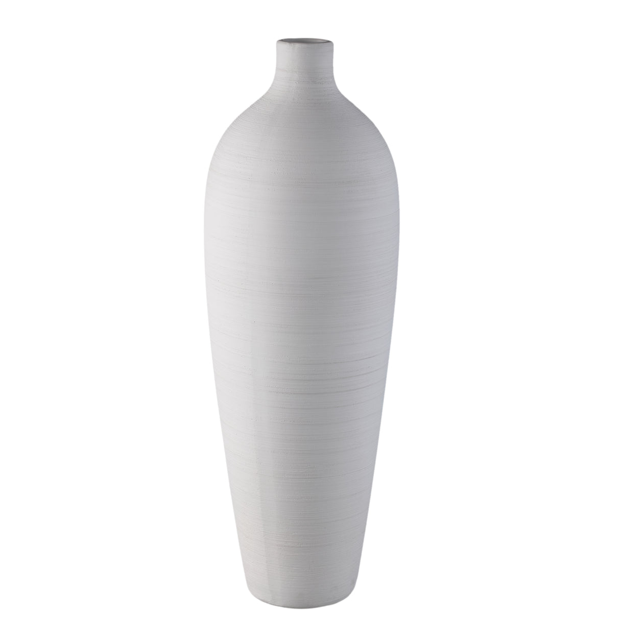 Vase – Steinzeug Keramik, Flaschen Design, Weiße Farbe, XL – Cavinn | PTMD