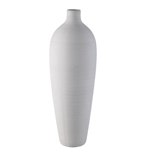 Vase – Steinzeug Keramik, Flaschen Design, Weiße Farbe, XL – Cavinn | PTMD