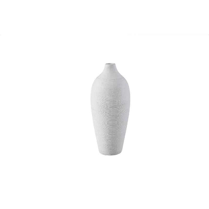 Vase – Stoneware Ceramic, Bottle Design, White, XS – Cavinn | PTMD