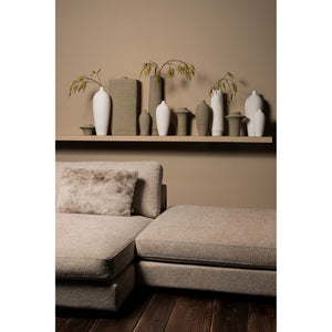 Vase - Stoneware Ceramic, Bottle Design, White Color, S - Cavinn | PTMD