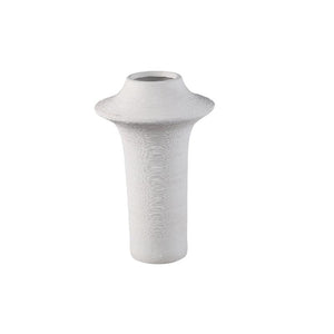 Vase – Stoneware Ceramic, Ring Design, White Color, L – Rinder | PTMD