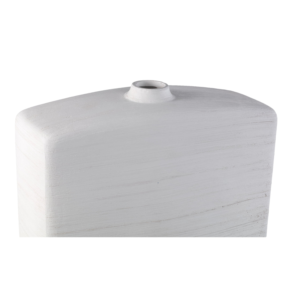 Vase – Rechteck Design, Keramik Material, Weiße Farbe, S – Janettee | PTMD