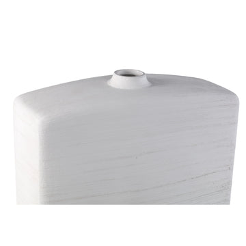 Vase – Rectangle Design, Ceramic Material, White Color, S – Janettee | PTMD