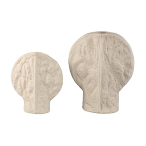 Vase – Struktur Design, Keramik Material, Taupe Farbe, S – Linos | PTMD