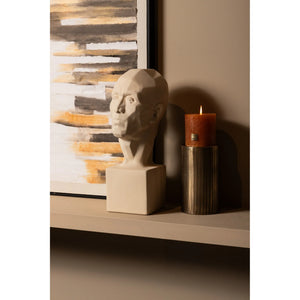 Statue – Menschen Design, Keramik Material, Matt Oberfläche, Taupe – Dorin | PTMD