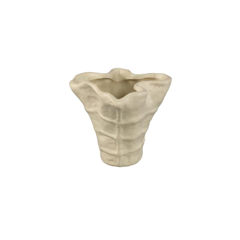 Topf – Wellenform, Keramik Material, Matte Oberfläche, S – Reff | PTMD