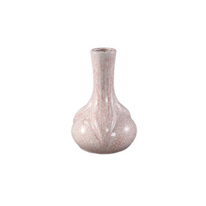 Vase - Pink, Round Shape, Tapered Opening, Ceramic, M - Hailey | PTMD