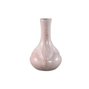 Vase – Pink, Round Shape, Tapered Opening, Ceramic, L – Hailey | PTMD