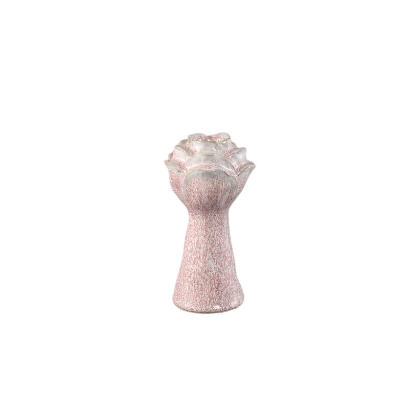 Vase – Ceramic material, Flower shape design, Pink color, S – Minerva | PTMD