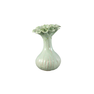 Vase – Blumenform Design, Keramik Material, Mintgrün Farbe, L – Dolores | PTMD