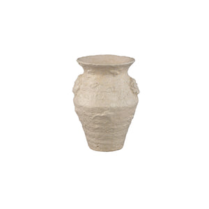 Jug - Beige surface, Round shape, Rough texture, Ceramic, S - Leandra | PTMD