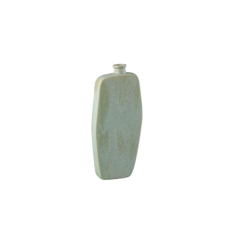 Vase - Mint Green Surface, Round Shape, Bottle Shape, Ceramic Material, S - Amalie | PTMD