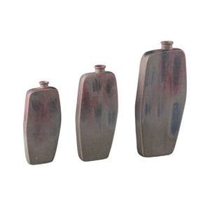 Vase – Fliederfarbene Oberfläche, Runde Form, Flaschenform, Keramikmaterial, M – Amalie | PTMD