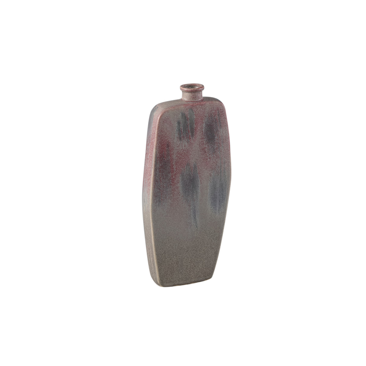 Vase – Fliederfarbene Oberfläche, Runde Form, Flaschenform, Keramikmaterial, M – Amalie | PTMD