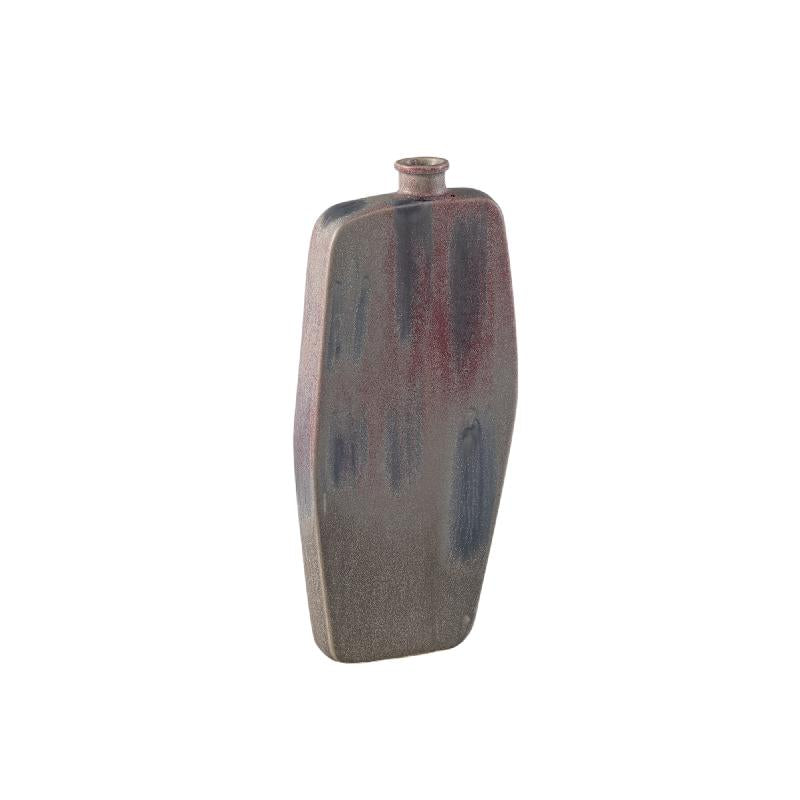 Vase – Fliederfarbene Oberfläche, Runde Form, Flaschenform, Keramikmaterial, L – Amalie | PTMD
